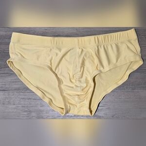 Men's Yellow Soft Cotton Briefs